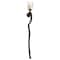 Black Iron Traditional Candle Wall Sconce, 63&#x22; x 10&#x22; x 7&#x22;